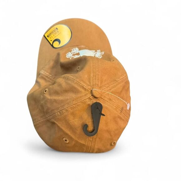 Carhartt Women's Tan adjustable baseball cap with gray embroidered floral logo - Picture 8 of 8